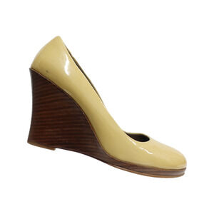 Cole Haan Yellow and Brown Wedge Heels